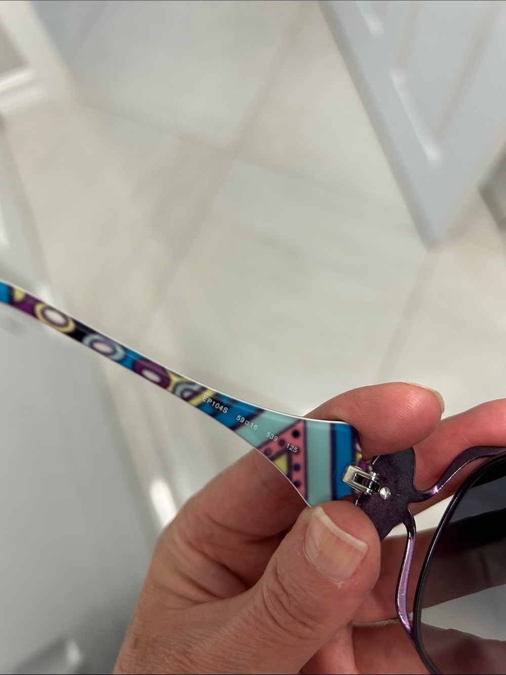 Emilio Pucci Purple Metal Frame Sunglasses - Picture 7 of 11